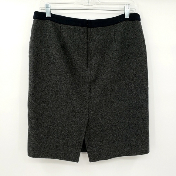 J. Crew Factory Gray Wool Blend Pencil Skirt - Picture 2 of 7